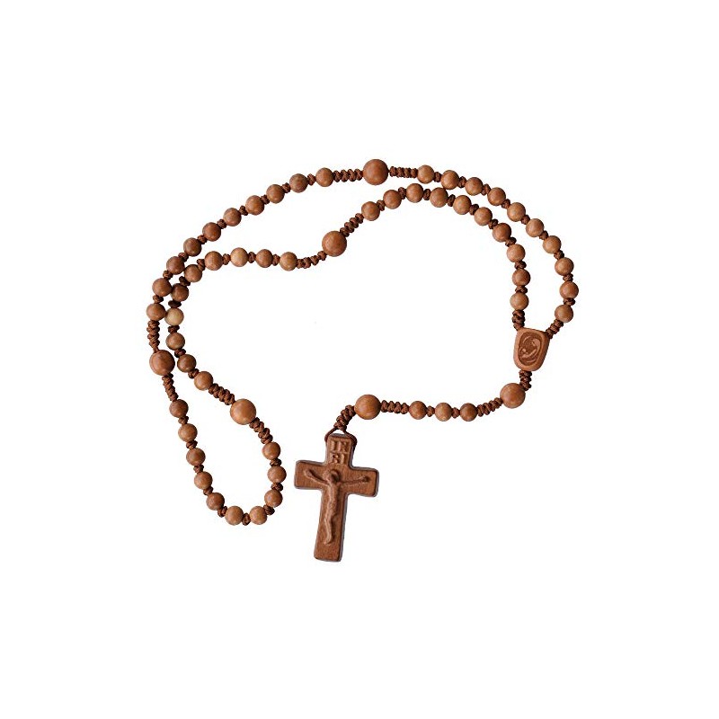 IHM Imports 5 Decade Light Jujube Wood Rosary 6/8mm Beads