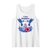 I Love Hummers Hummingbird Colibri Realistic Hibiscus Flower Tank Top