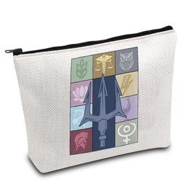 ENSIANTH Camp Half Blood Inspired Cosmetic Bag PJO Movie Fan Gift Greek Mythology Makeup Bag Percy Book Lover Gift (CA PJO MU)