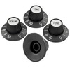 Musiclily Pro Fine 24 Splines Witch Hat Knobs Top Hat