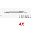 appRUN 4X Glow Plugs For HYUNDAI Santa Fe III ix35