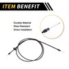 X AUTOHAUX 1 Pcs Hood Latch Release Cable for Ford
