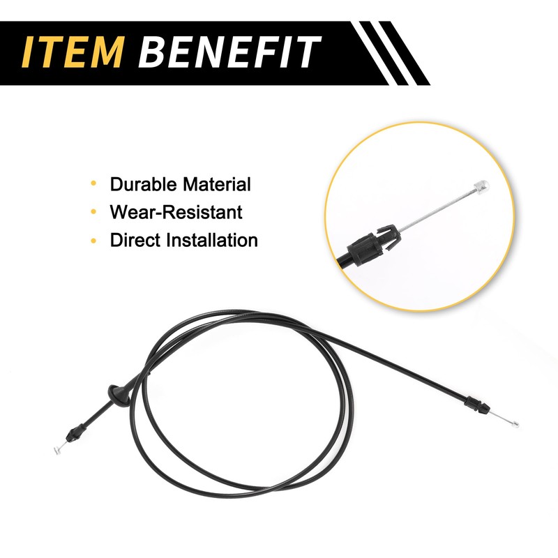 X AUTOHAUX 1 Pcs Hood Latch Release Cable for Ford