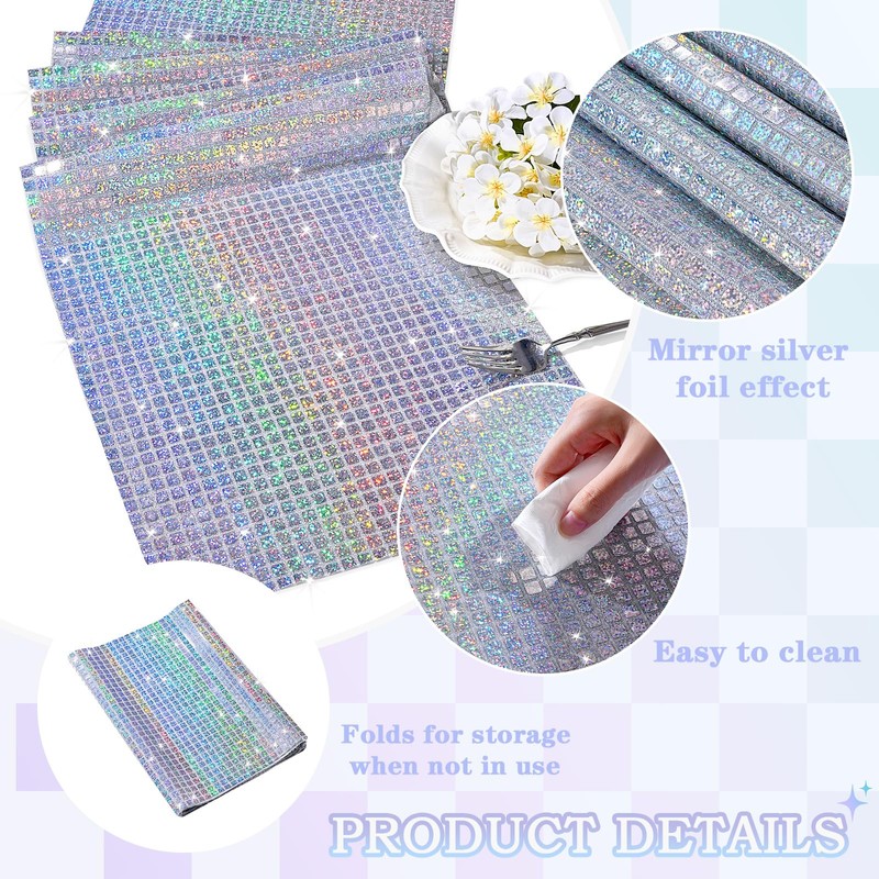 Pack of 2 Disco Table Runners 30 x 180 cm