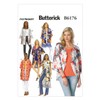 Butterick Patterns 6176, Misses Kimono,Sizes (16-18) (20-22) (24-26), Polyester, Multi-Colour,