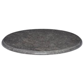 vidaXL Black Marble Table Top - Ø23.6"x1" - Ideal for Dining Tables, Coffee Tables, and Garden Tables, No Assembly Required