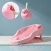 Relaxdays Baby Bathing Aid Set, with Rinse Cup, Tear-Free, Pink