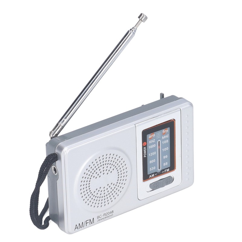 AM FM Radio Battery Power Supply Waterproof Plastic Material Portable