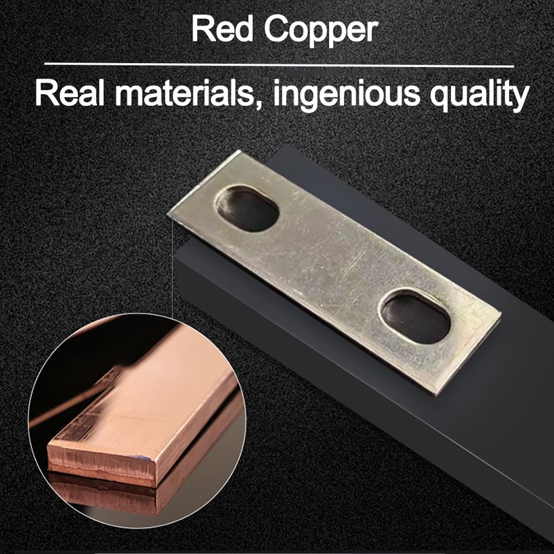 Bus Bars Connector Red Copper Nickel Plate Pitch Row 50mm