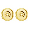 14k Yellow Threaded Earring Back Yellow Gold