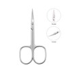 JARVISTAR Professional Nail Scissors, Cuticle Scissors with Sharp Curved Edge,
