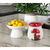 dgudgu Airtight Cookie Jar Mushroom Cookie Jar With Lid Ceramic