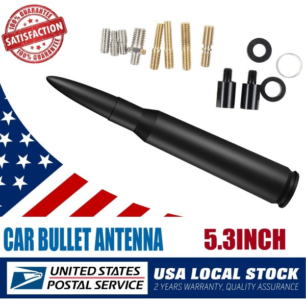 Modige Bullet Style 5.3" Black Antenna Mast+Screws for 2006-2010 HUMMER