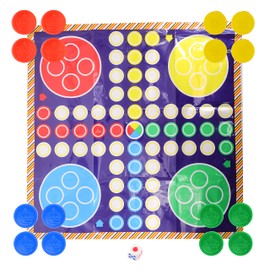 Ludo Giant Board Game Set Classic Entertainment Fun for the Whole Family, Waterproof Game Play sheet,Travel Activities, Suitable for Indoor or Outdoor Play 63x63cm (Ludo)