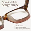 miyya Stylish Reading Glasses for Women, Cheaters Eyeglasses, Oversized Blue
