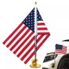 Anley USA Car Flag & Flagpole Outdoor Suction Cup Style
