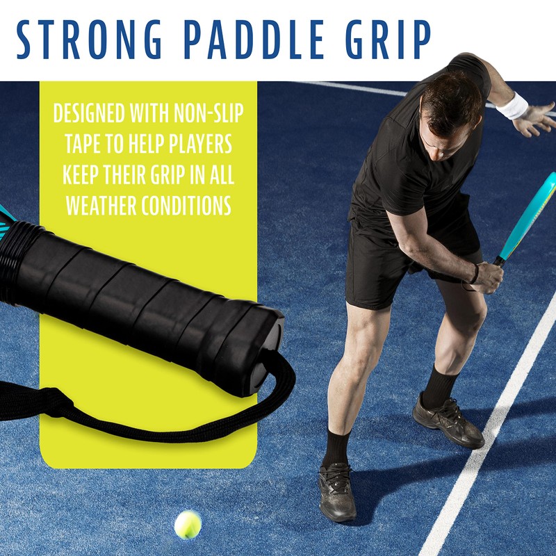 Franklin Sports Padel Racket - Endeavor - Fiberglass Padel Paddle