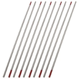 sourcingmap® 10 Pcs 2.4mm x 150mm Thoriated Tungsten Electrodes for TIG Welding