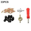Schrader Valve Core Service Kit for Tire Maintenance – 33-Piece