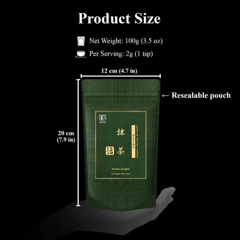 Yedoensis Matcha Premium Orgánico Japonés En Polvo 100 G