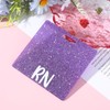 HJZHII RN Badge Buddy Card, Nursing Glitter Nurse Badge Buddy