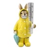 The Bridge Collection Raincoat Bunny Rain Gauge-Cute Rabbit Spring Garden