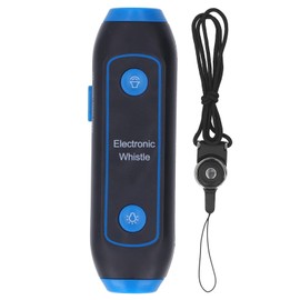 Electronic Whistle 3 Tone 3 Volume Level Blow Free High Volume Emergency Whistle with LED Light for Training Sports Referees Teacher Outdoor (Blue)