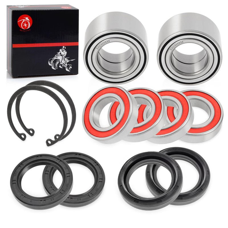 Front & Rear Wheel Bearing Seal + CIRCLIP Kit For