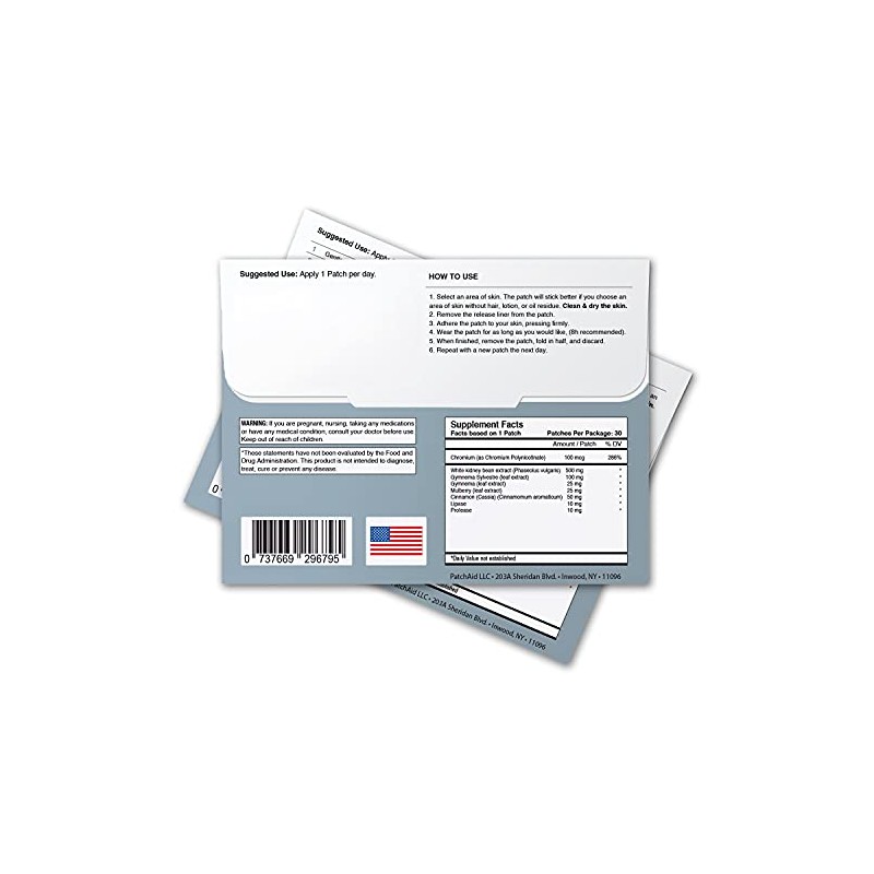 Carb Neutralizer Patch by PatchAid (30-Day Supply)