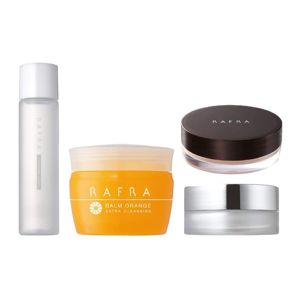 RAFRA Trial Set, Balm Orange, Treatment Lotion, Complete Gel Cream, Perfect Gel Color, Cleansing, 1.1 oz (30 g) + 0.7 fl oz (20 ml) + 0.3 oz (8 g) + 0.2 oz (5 g)