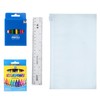 Moda West 52 Piece Bulk School Supplies Kits - Pens,