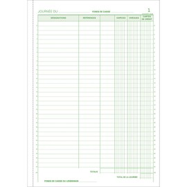 Exacompta - Ref. 13520E - 1 COLLECTION Manifold - 50 numbered carbonless sheets in 2 copies (1 original + 1 copy) - A4 format - FSC certified - made in France