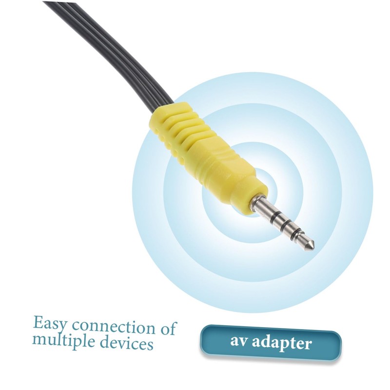 LABRIMP 3Pcs Video Adapter Cord to Female Audio Video Cable