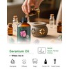 Geranium Essential Oil, Mumianhua Pure Rose Geranium Oil for Balanced