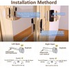 CCJH Invisible Door Locks Handle with 3 Keys for Sliding