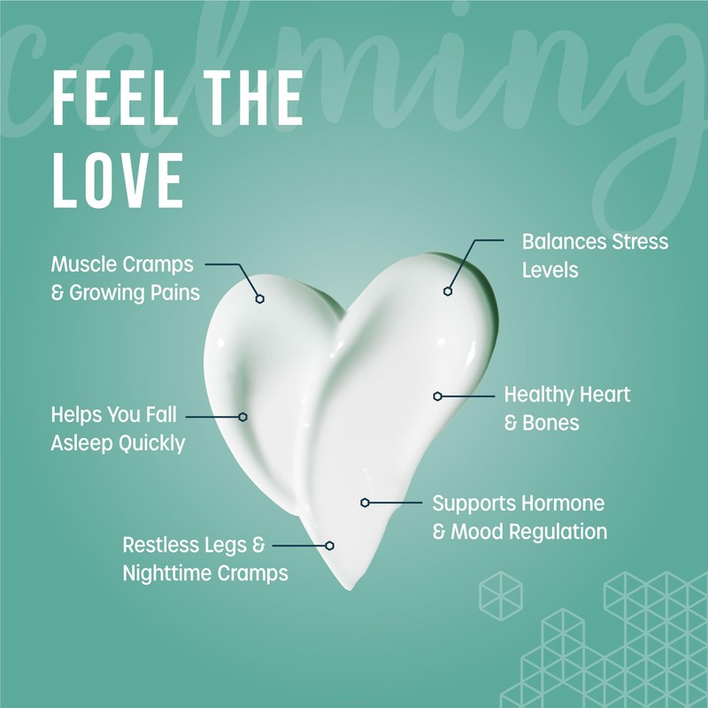 Unscented Magnesium Lotion for Sleep | 250mg per Teaspoon |