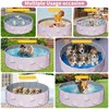 mandla Foldable Kiddie Pool,Dog Pool for Bathing,Hard Plastic Kiddie Pool