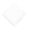 50 Plain Solid Colors Beverage Cocktail Napkins Paper - White
