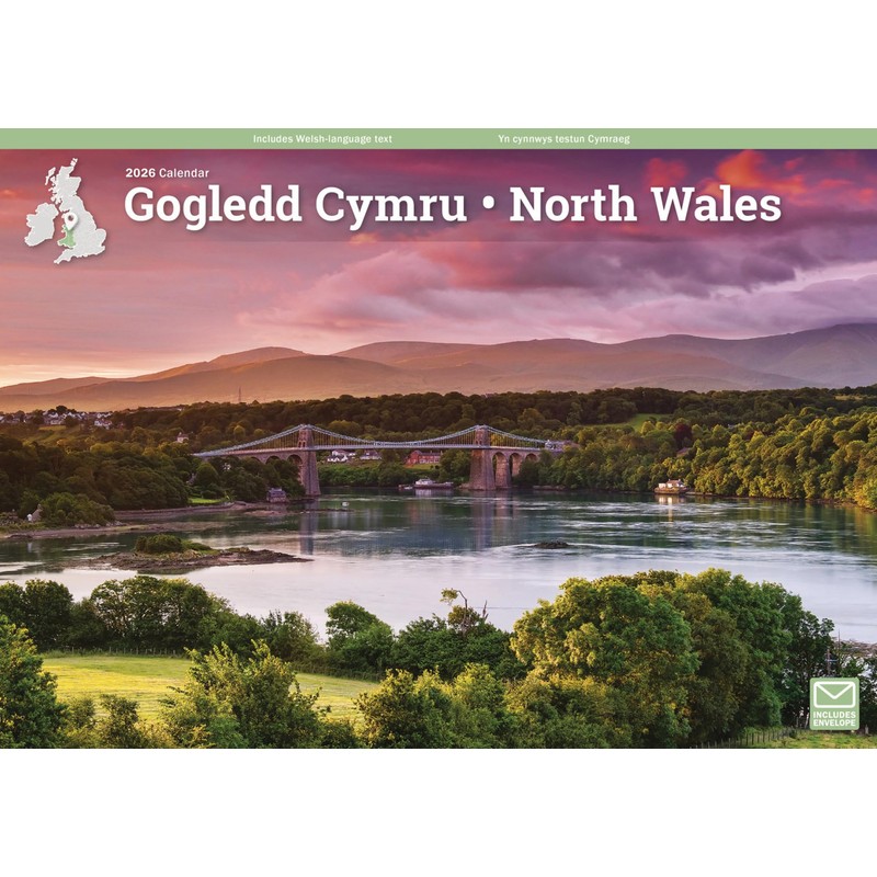 North Wales A4 Calendar 2026 + EXCLUSIVE LIMITED EDITION PEN