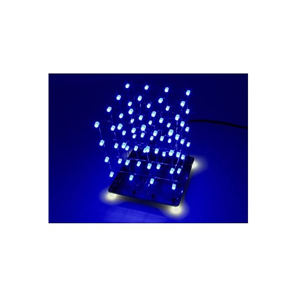 Hobby Components 4x4x4 64 LED Cube kit (Available in Various Colours) (Blue)