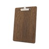 Chalkboards UK Clipboard, Wood, Dark Oak, 240 mm x 340
