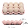 Ceramic Egg Tray 12 + 6 Cups Egg Holder Container