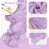 EVSGSONL 10 Pack Cheesecloth Table Runner Light Purple,10 ft Gauze