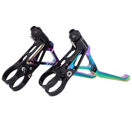 Ultralight CNC Bicycle V Brake Handle Lever Cycling Accessory for Folding Road Bikeelectroplate colorful
