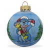 BESTPYSANKY Bunny with Candy Blown Glass Ball Christmas Ornament 3.25