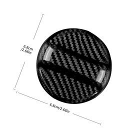 JUPIZEUS Carbon Fiber, Car Gas Tank Doors Cover, Fuel Tank Cover Sticker Decoration for Mazda 3 6 CX-5 CX-9 CX-30 MX-5 Miata