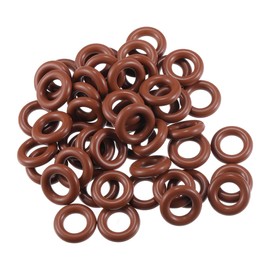 Motoforti Universal O Ring Seal Gasket, Orings Seal Washer Replacement for Plumbing Repair for Cars Trucks SUVs Trailers, 9mm ID x 4mm CS, High Temperature Resistant, Rubber, Brown, 50pcs