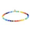 KELITCH Women's Rainbow Stretch Bracelets, Bohemian Friendship Bracelets, Fashionable Pearl