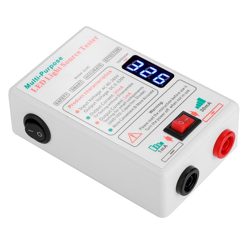 Precise Values LED Light Tester Dual Insulation Design High Brightness