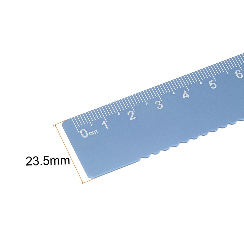 sourcing map Set of 3 Straight Ruler, 15 cm, Metric